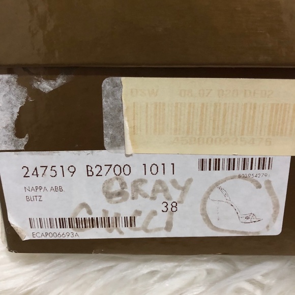 WOMEN GUCCI PEEP TOE HEELS  WITH HORSEBIT SIZE 38 - Picture 6 of 6